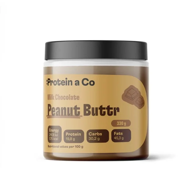 Protein a Co Arašídový krém s mléčnou čokoládou 330 g