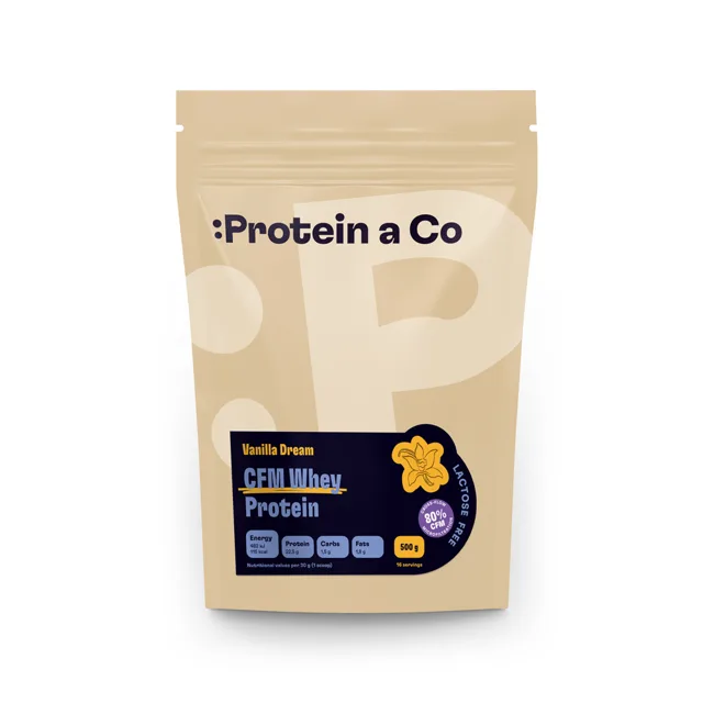 Protein a Co Bezlaktózový CFM Whey, 500 g Vanilla dream