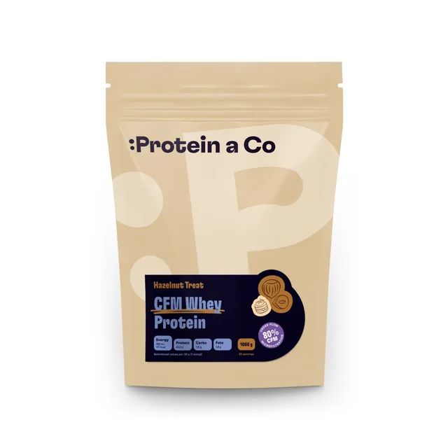 Protein a Co CFM WHEY PROTEIN 80 1 kg, Hazelnut treat