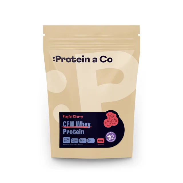 Protein a Co CFM WHEY PROTEIN 80 1 kg, Playful cherry
