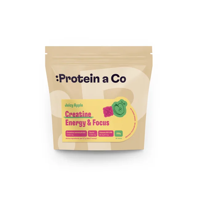 Protein a Co Creatine Energy & Focus - pro výkon, energii a soustředění - Juicy apple 290 g