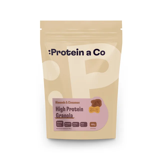 Protein a Co Granola high protein – Mandle a skořice 400 g