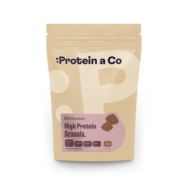 Protein a Co Granola high protein – Mléčná čokoláda 400 g