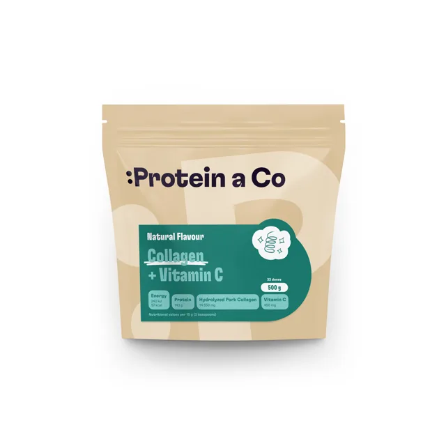 Protein a Co Kolagen + vitamin C Bez příchutě