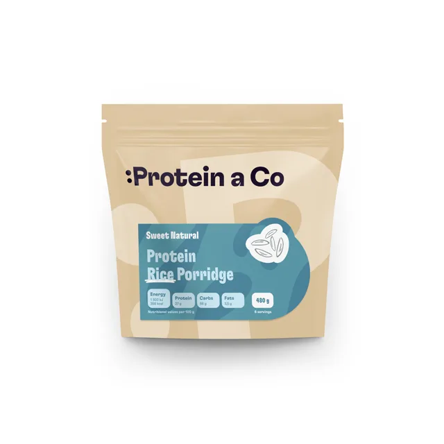 Protein a Co Proteinová rýžová kaše 480 g Sweet natural