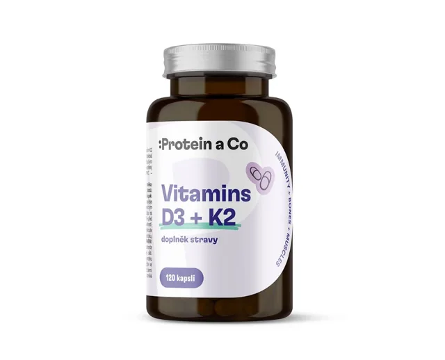 Protein a Co Vitamin D3 + K2 v kapslích 120 tablet
