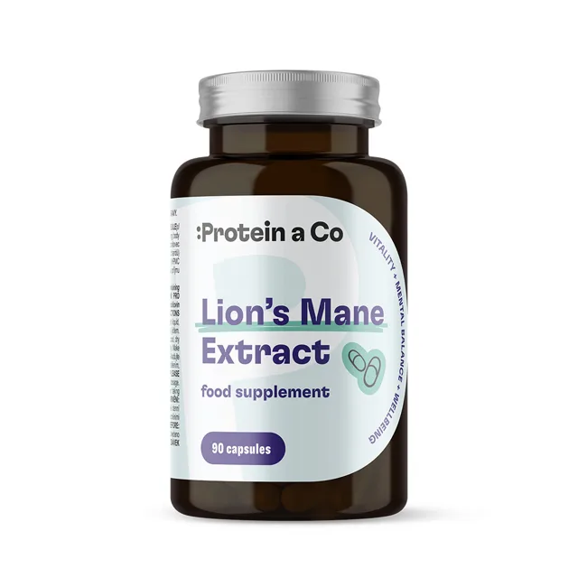 Protein&Co Lion’s Mane extrakt 30% polysacharidů, korálovec ježatý 90 kapslí