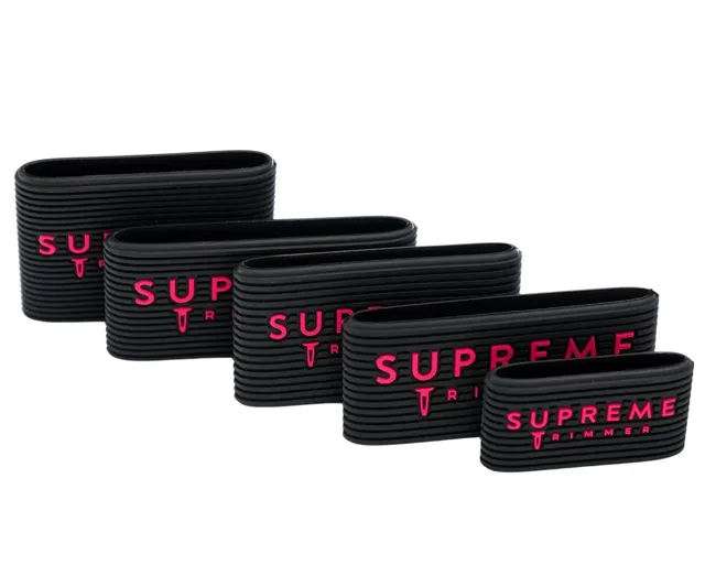 Protiskluzové návleky pro střihací strojky Supreme Trimmer Clipper Grip - černé, 5 ks + dárek zdarma