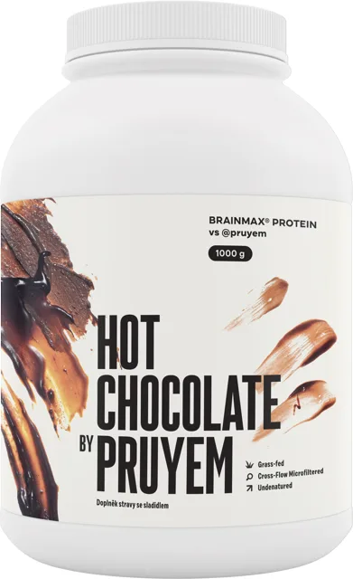 PRUYEM Protein, Hot Chocolate, syrovátkový protein, horká čokoláda, 1000 g
