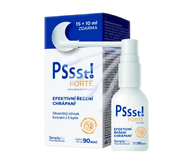 Pssst! FORTE ústní sprej při chrápání 15+10 ml