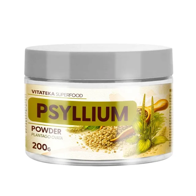 Psyllium – prášek ze slupek jitrocele indického – 200 g – Vitateka