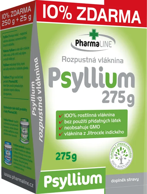 Psyllium vláknina 250g+10% ZDARMA krabička