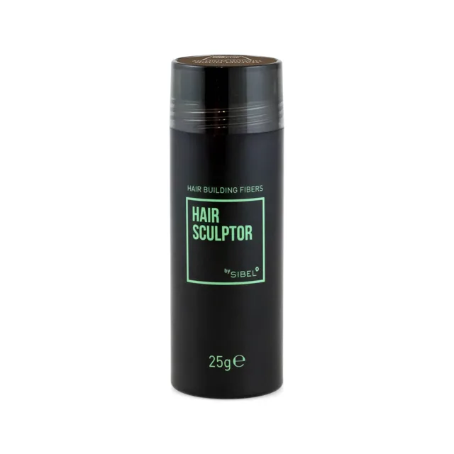 Pudr pro zakrytí řídnoucích vlasů plnitelný Sibel Hair Building Fibers - středně hnědá, 25g (8903003) + dárek zdarma