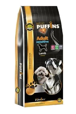 Puffins Dog Adult Sensitive Lamb Rice 1kg