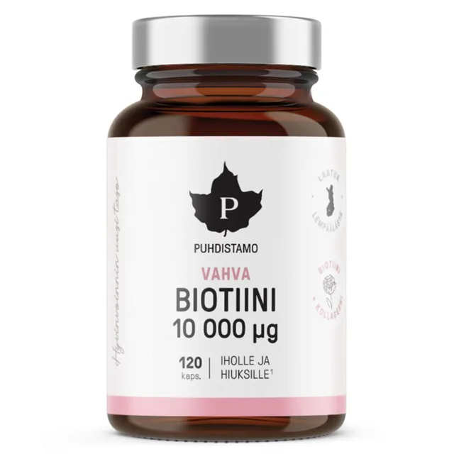 Puhdistamo Biotin Strong 10 000 µg 120 kapslí