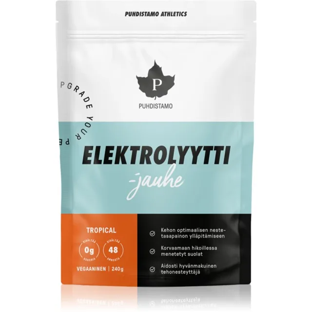 Puhdistamo Electrolyte Powder sportovní nápoj s elektrolyty příchuť Tropical 240 g