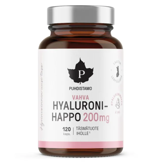 Puhdistamo Hyaluronic Acid 200 mg 120 kapslí