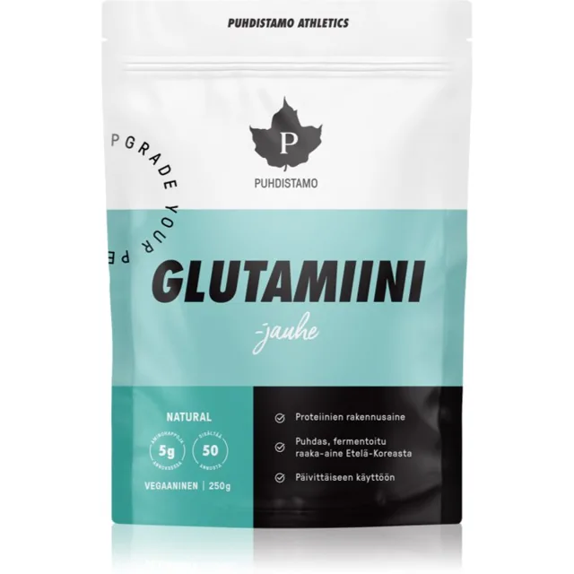 Puhdistamo L-glutamine prášek pro podporu sportovního výkonu 250 g