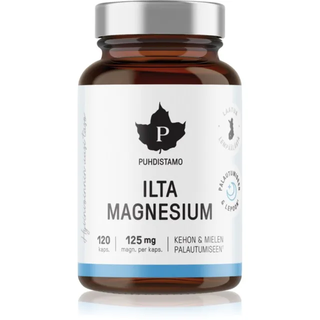 Puhdistamo Night Magnesium kapsle pro podporu spánku a regenerace 120 cps