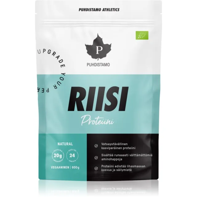 Puhdistamo Rice Protein BIO rýžový protein s aminokyselinami 600 g