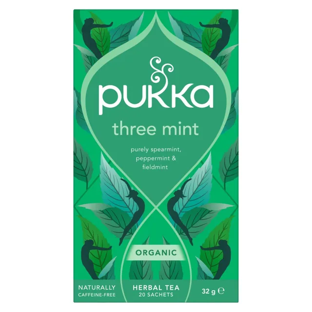 Pukka BIO Three Mint porcovaný čaj 20x1,6 g