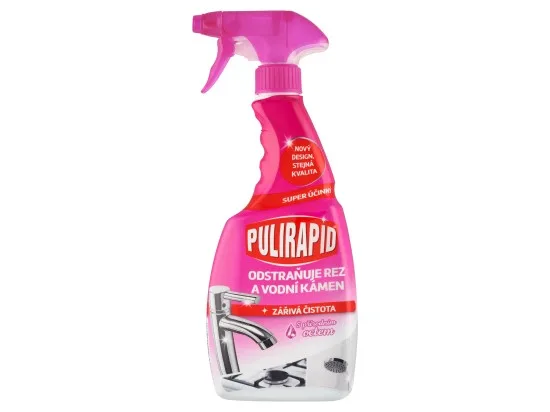 Pulirapid tekutý čistič na vodní kámen s přírodním octem 500 ml