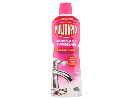 Pulirapid tekutý čistič na vodní kámen s přírodním octem 750 ml