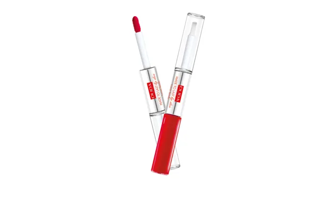 PUPA Milano Dlouhotrvající tekutá rtěnka Made To Last Lip Duo (Liquid Lip Colour) 2 x 4 ml 006 Fire Red