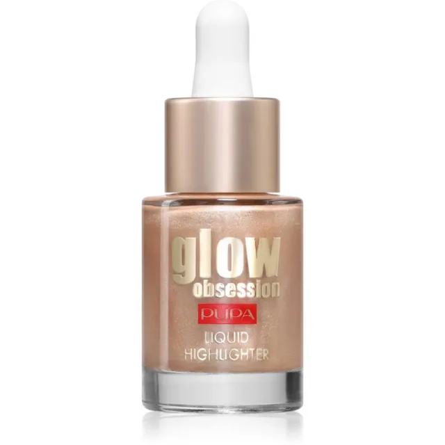 PUPA Milano Glow Obsession Liquid Highlighter tekutý rozjasňovač odstín 002 - Moon Light 13.5 ml