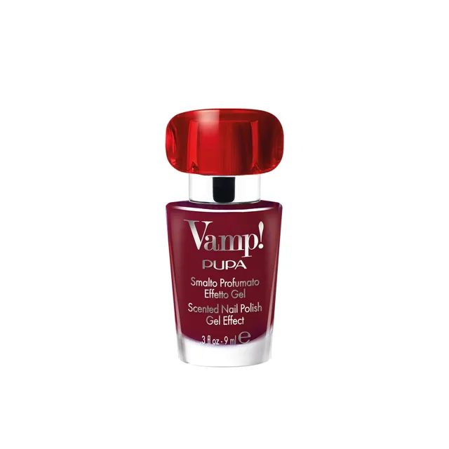 PUPA Milano Lak na nehty VAMP! (Scented Nail Polish Gel Effect) 9 ml 221 Infinite Burgundy