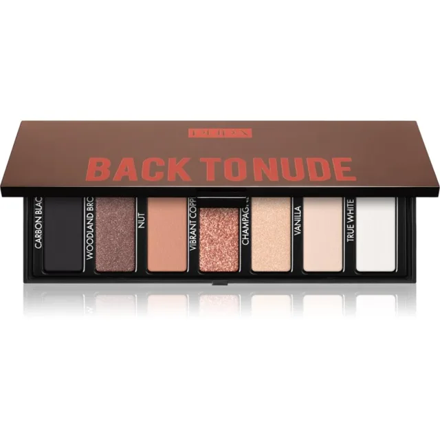 PUPA Milano Make-up Stories Compact Eyeshadow Palette paletka očních stínů odstín Back to Nude 13.3 g