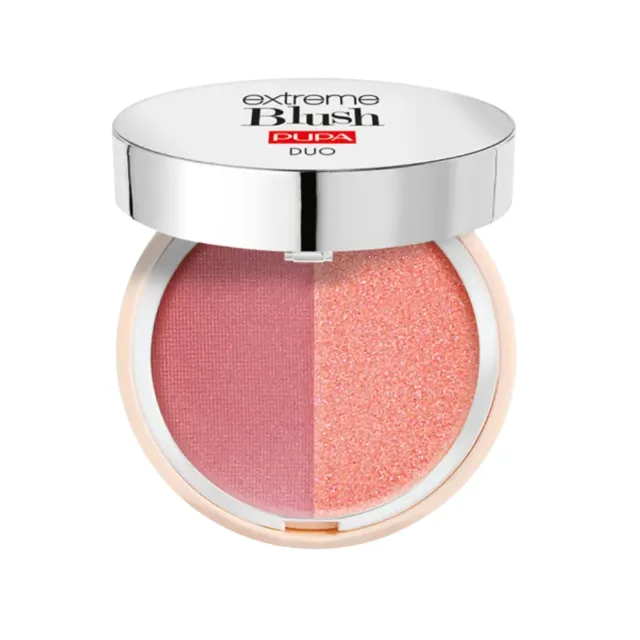 PUPA Milano Tvářenka Extreme Blush Duo 4 g 110 Radiant Amaranth - Glow Watermelon