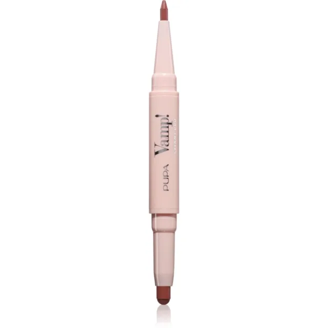 PUPA Milano Vamp! Creamy Duo rtěnka a konturovací tužka na rty 2 v 1 odstín 004 Light Rose 0.8 g