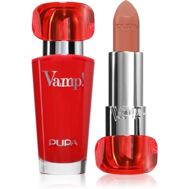 PUPA Milano Vamp! Luminous Lipstick rtěnka pro plné rty odstín 106 Cappuccino 3.5 g
