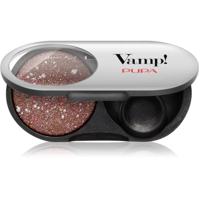 PUPA Milano Vamp! Radiant Baked Eyeshadow dlouhotrvající zářivé oční stíny odstín 403 Fancy Brown - GEMS 1 g
