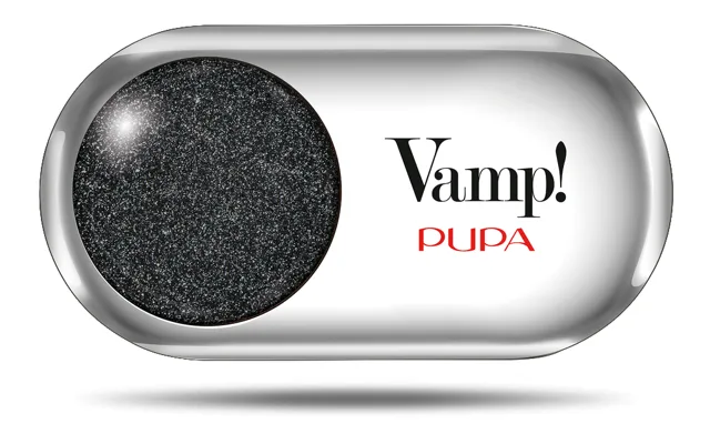 PUPA Milano Vysoce pigmentované oční stíny Vamp! (Compact Eyeshadow) 1,5 g 301 Frozen Black - Metallic