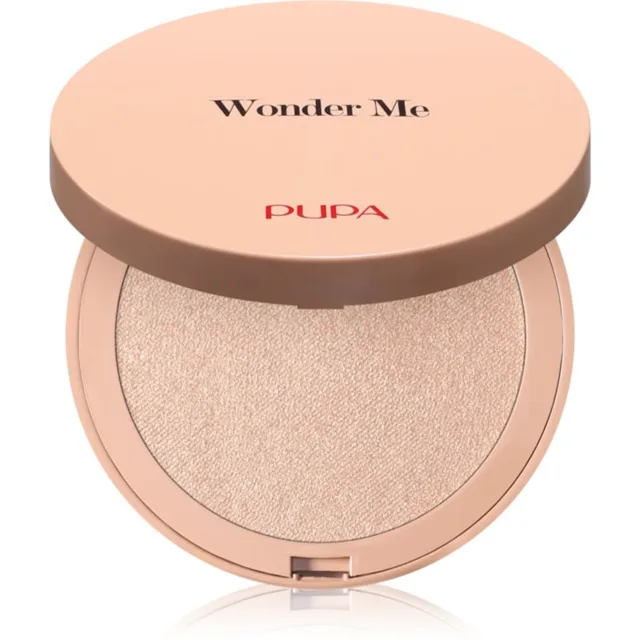 PUPA Milano Wonder Me Glow kompaktní pudrový rozjasňovač odstín 102 - Pure Gold 7.5 g