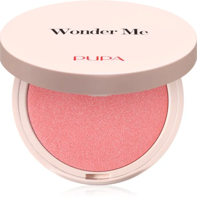 PUPA Milano Wonder Me Natural Effect Blush kompaktní tvářenka pro přirozený vzhled odstín 007 Good Vibes - Matt 4 g
