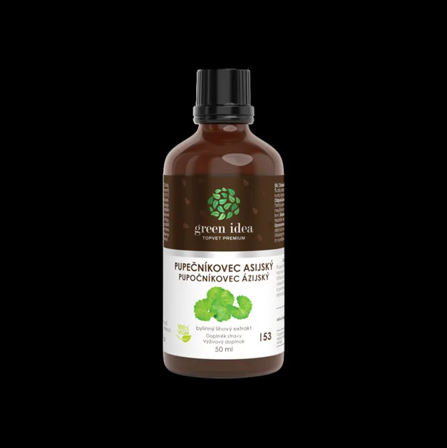Pupečník asijský tinktura – kapky 50 ml – Green idea
