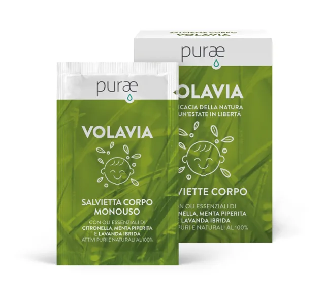 Purae Volavia Tělové ubrousky BIO 12x3 ml