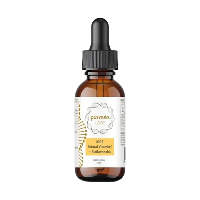 PURAVIA LABS Přírodní vitamín c pro děti 50 ml