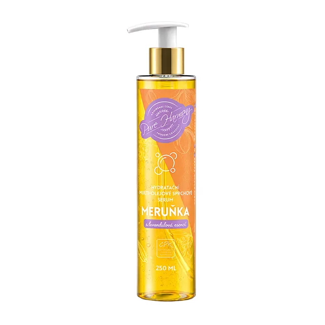 PURE HARMONY Hydratační multi-olejové sprchové sérum Meruňka 250 ml