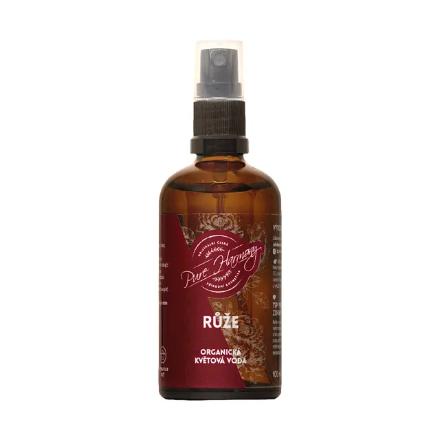 PURE HARMONY Organická květová voda růže 100 ml