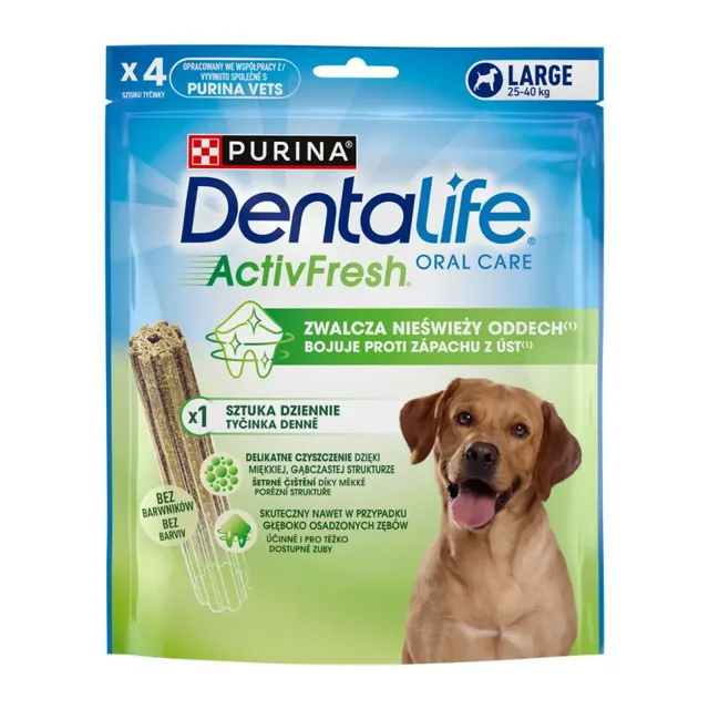 Purina DentaLife Dentalife ActivFresh žvýkací tyčinka Large 142 g