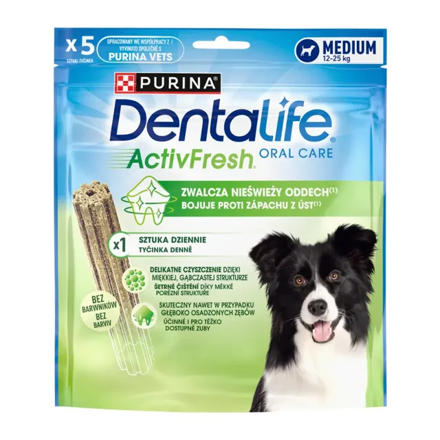 Purina DentaLife  Dentalife ActivFresh žvýkací tyčinka Medium  115 g