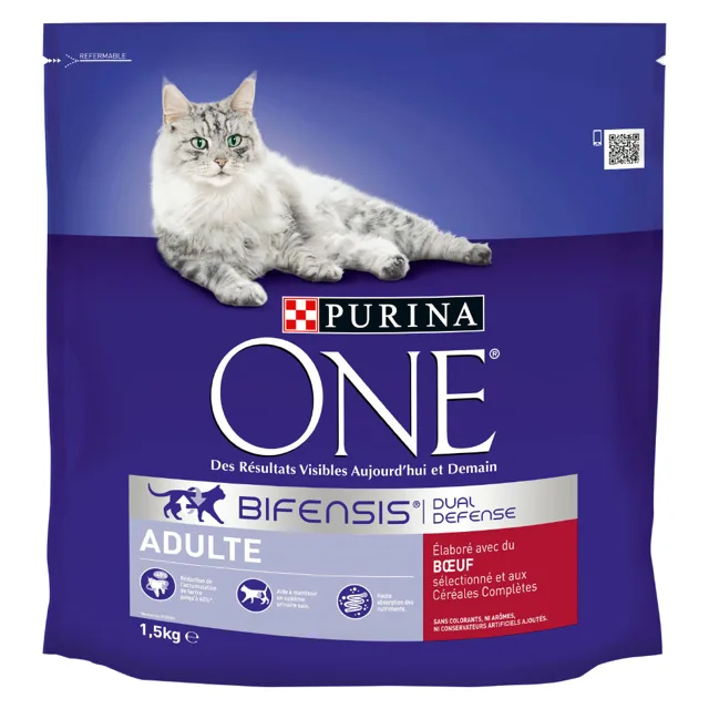 Purina ONE Adult granule hovězí - 4 x 1,5 kg