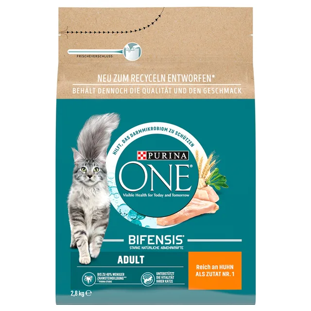 Purina One Adult granule kuře, celozrnné obiloviny - 2,8 kg