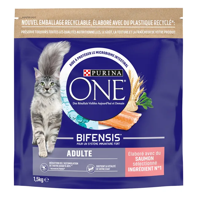 Purina ONE Adult granule losos - 4 x 1,5 kg