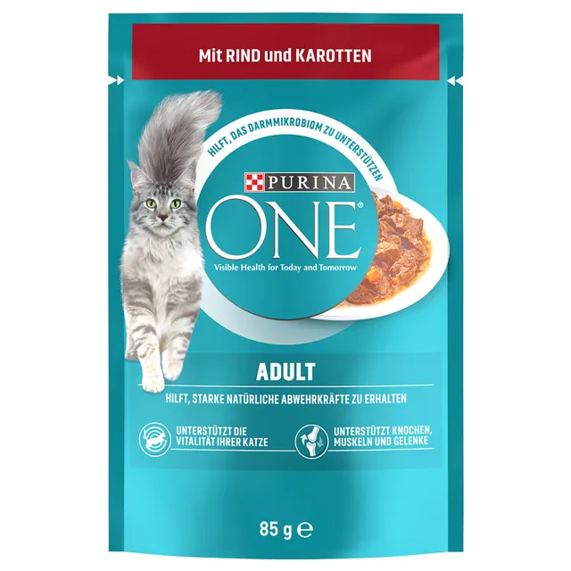 Purina One Adult kapsičky - kuře, zelené fazolky (52 x 85 g)