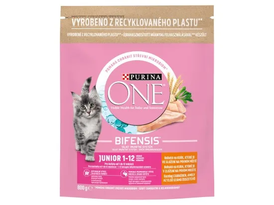 Purina ONE Bifensis Junior granule pro koťata kuře 800 g